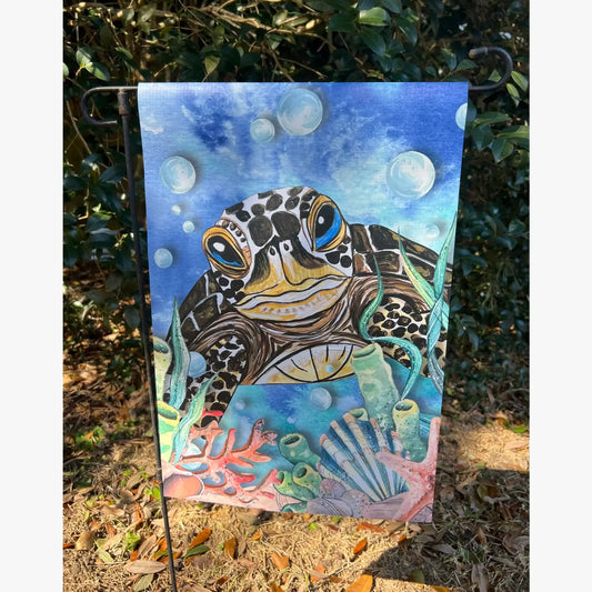 Garden Flag: Cora-L Ree Sea Turtle