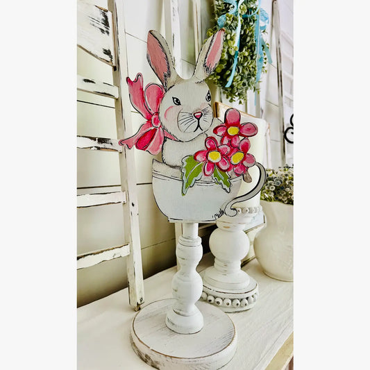Seasonal & Everyday Toppers: Bunny in a Teapot