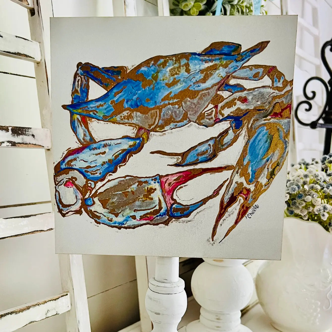 Seasonal & Everyday Toppers: Crab - Square