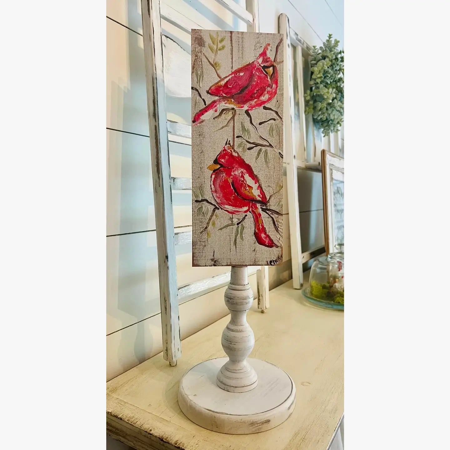 Seasonal & Everyday Toppers: Twin Cardinals