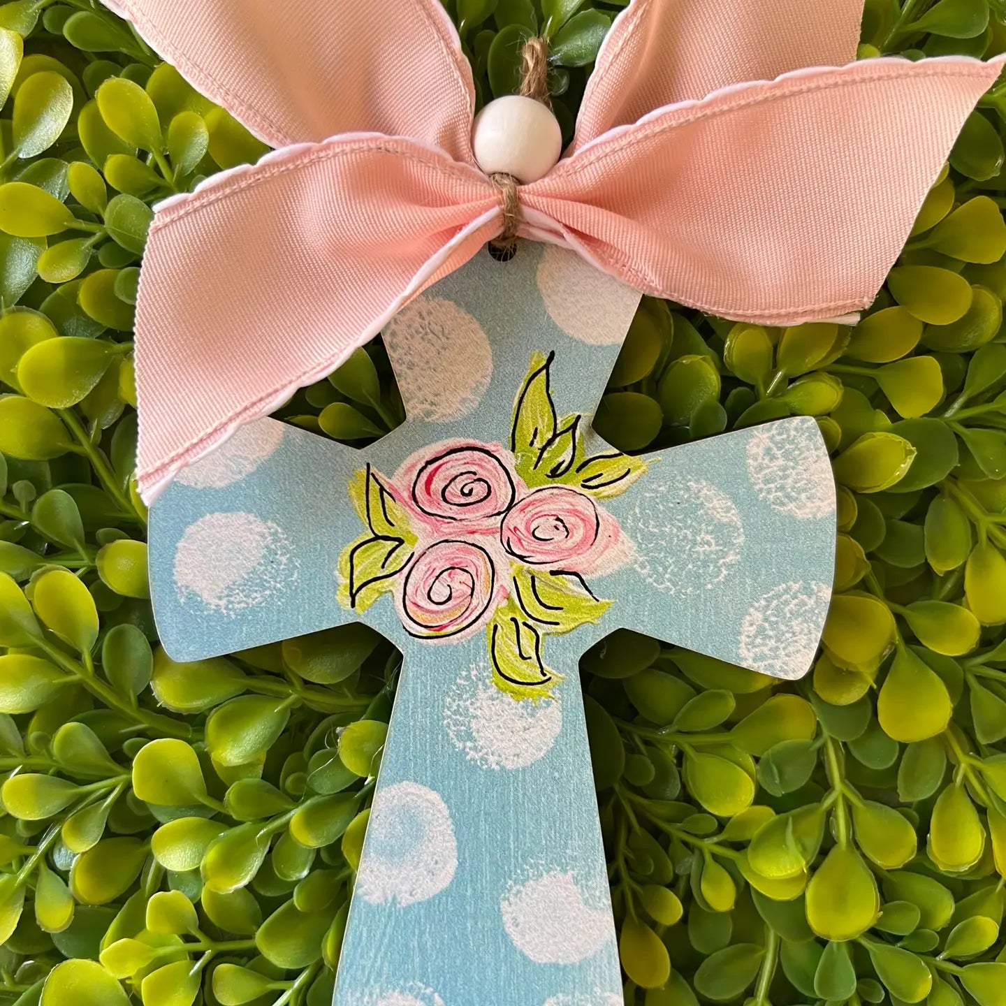 Easter Basket Tags & Wreath Attachments: Blue Cross