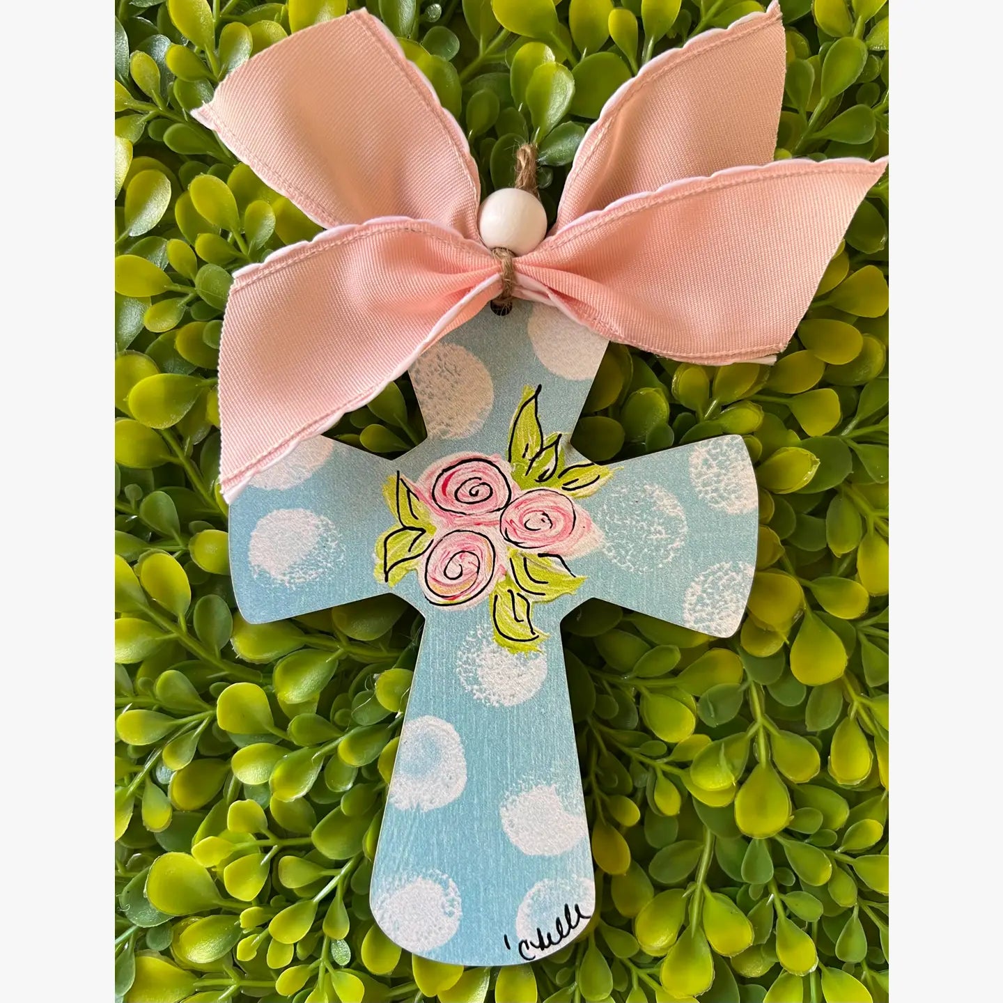 Easter Basket Tags & Wreath Attachments: Blue Cross