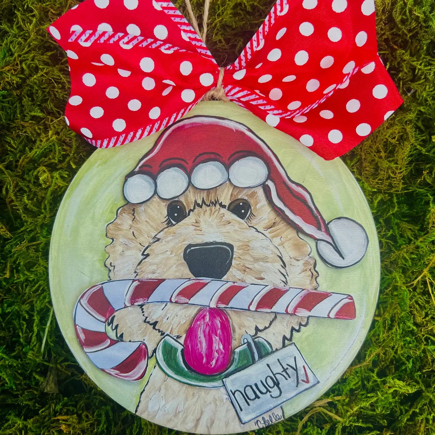 Christmas Ornament: Buddy Barks & The Candy Cane