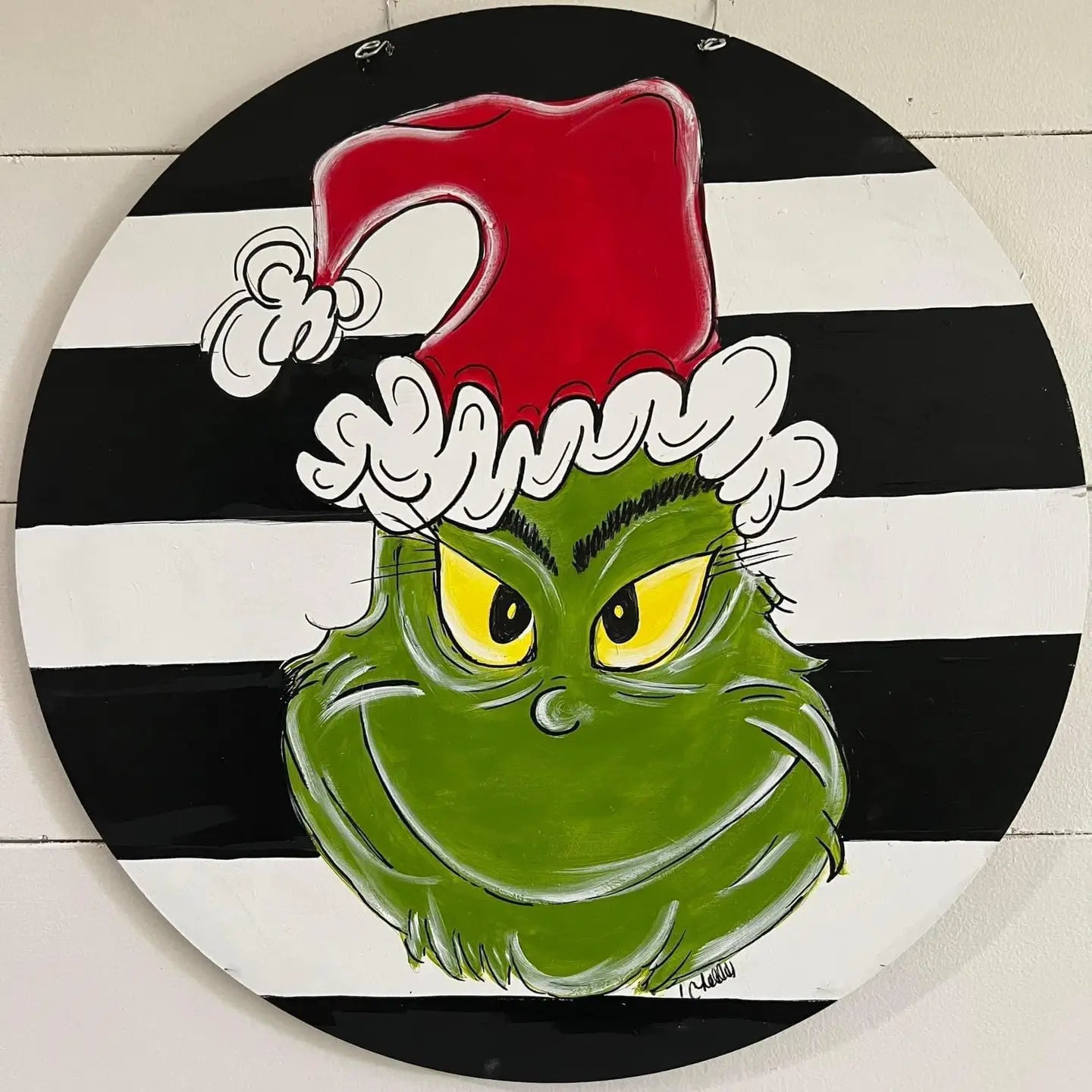 Door Hanger: Christmas, Santa Grinch