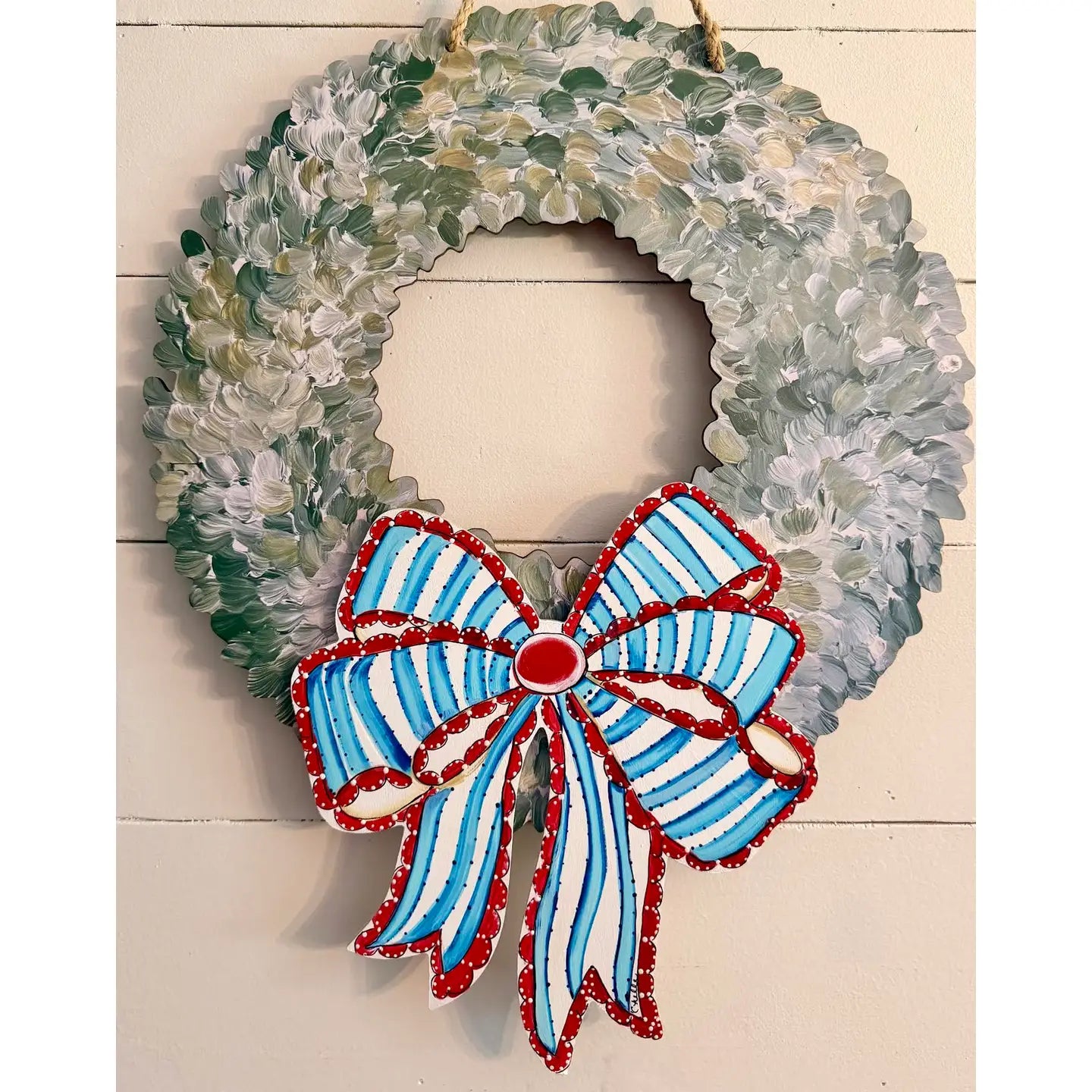 Interchangeable Boxwood Attachments:  Patriotic Bow