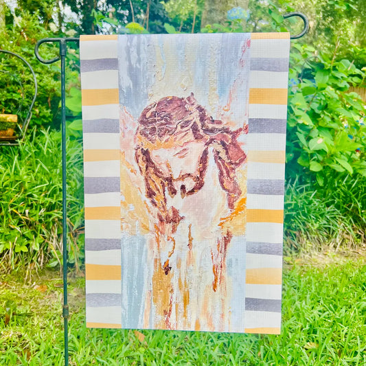 Garden Flag; Jesus on the Cross