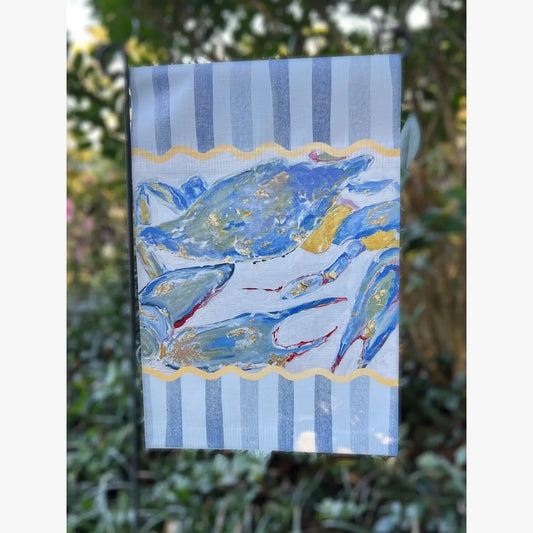 Garden Flag: Stripped Blue Crab