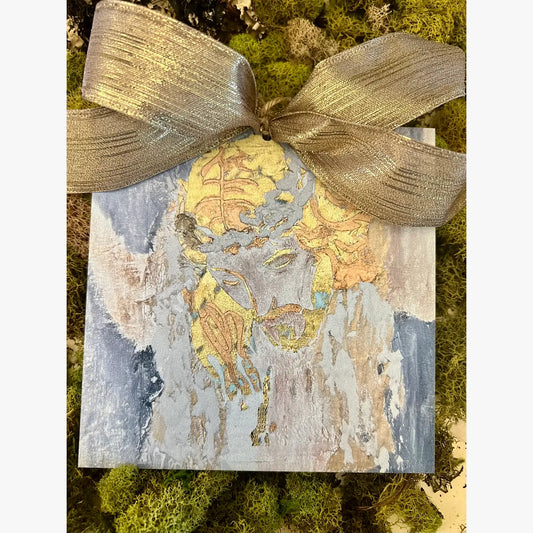 Christmas Ornament: Jesus in Gold