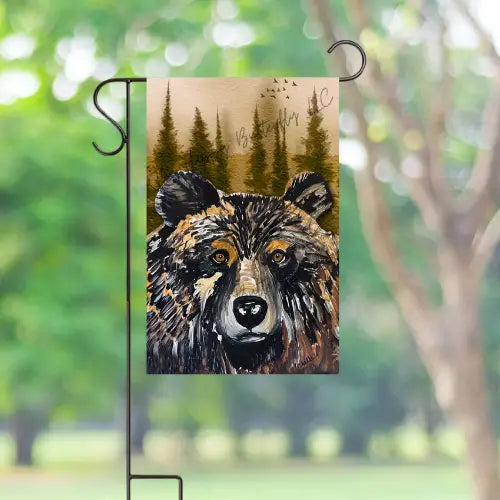 Garden Flag: Knox the Black Bear
