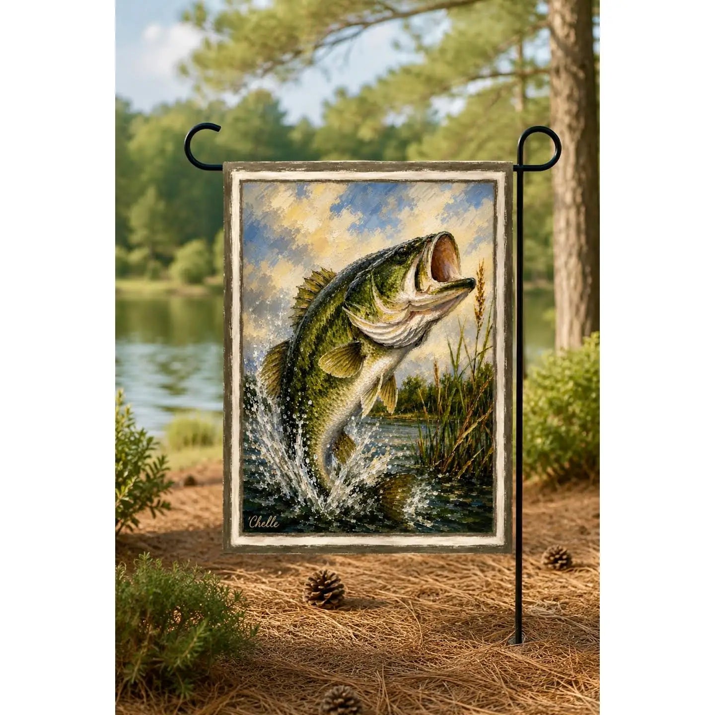Garden Flag: Largemouth Bass