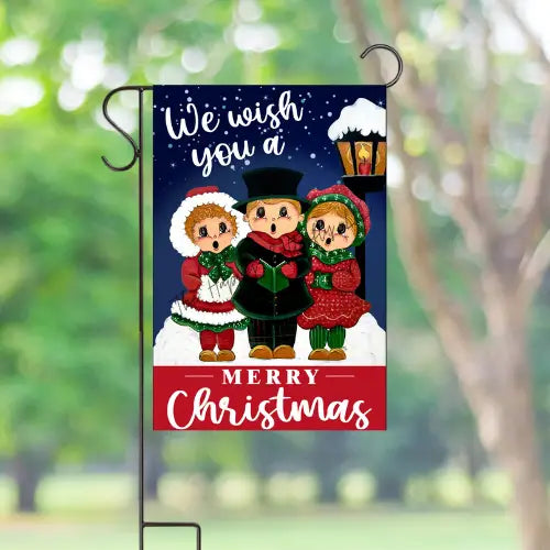 Garden Flag: Christmas, Vintage Carolers