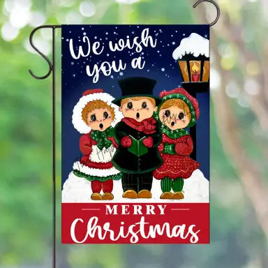 Garden Flag: Christmas, Vintage Carolers