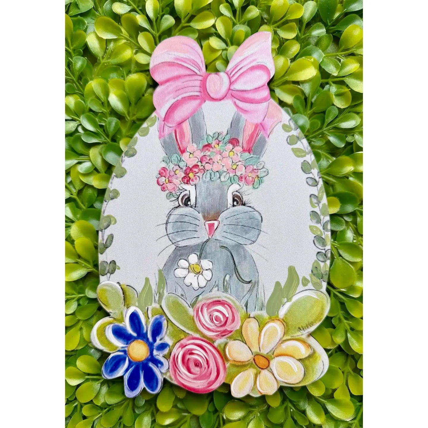 Wreath Attachments for the Boxwood:  Easter Bunny