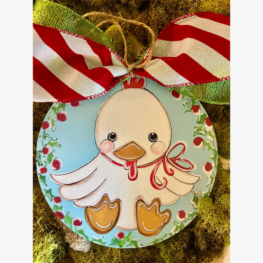 Christmas Ornament; Country Chicken