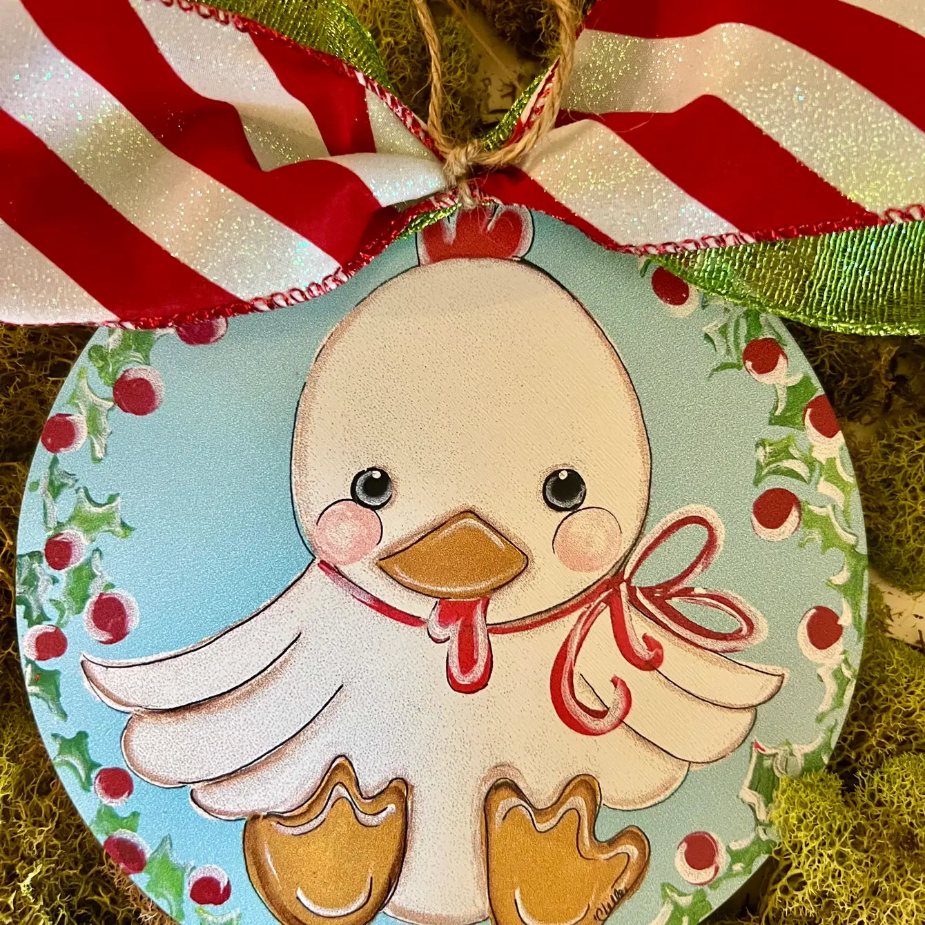 Christmas Ornament; Country Chicken