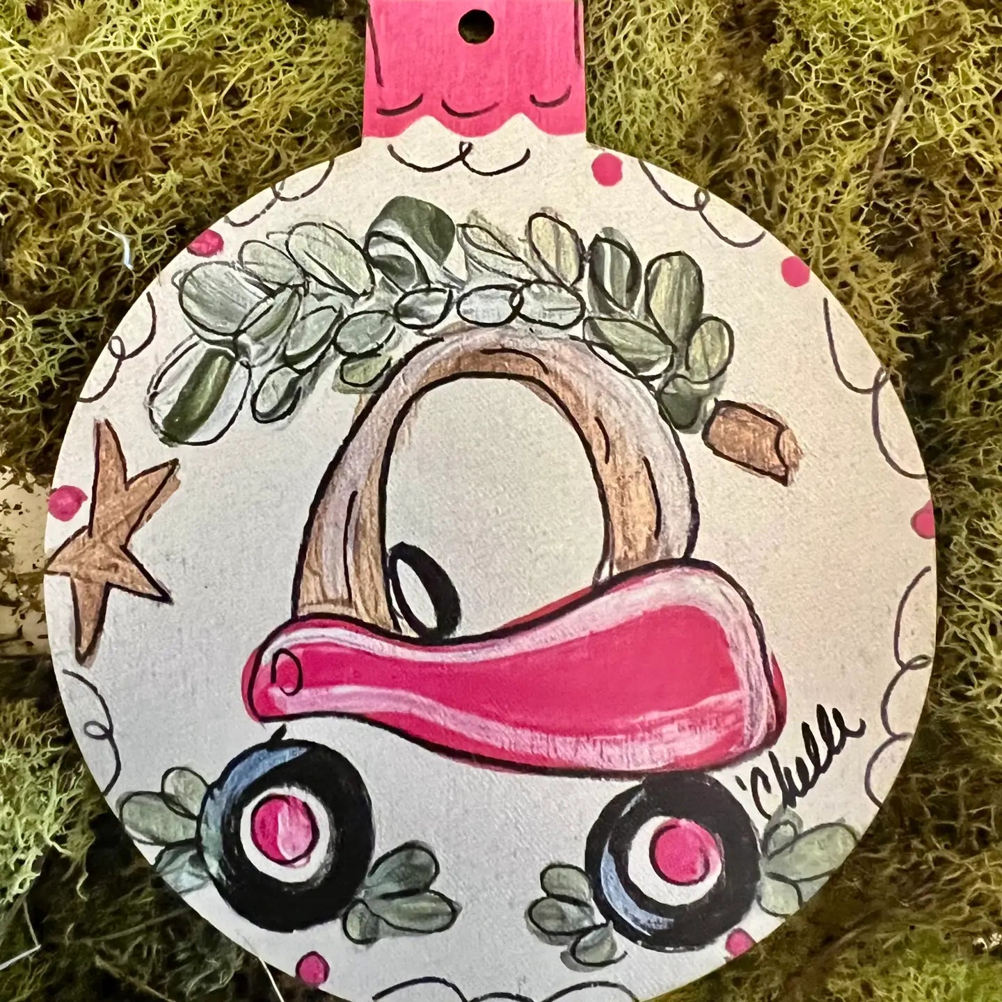 Christmas Ornament: Pink Toy Car