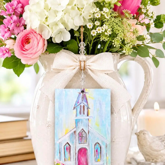 Easter Basket Tags & Wreath Attachments: Colorful Church
