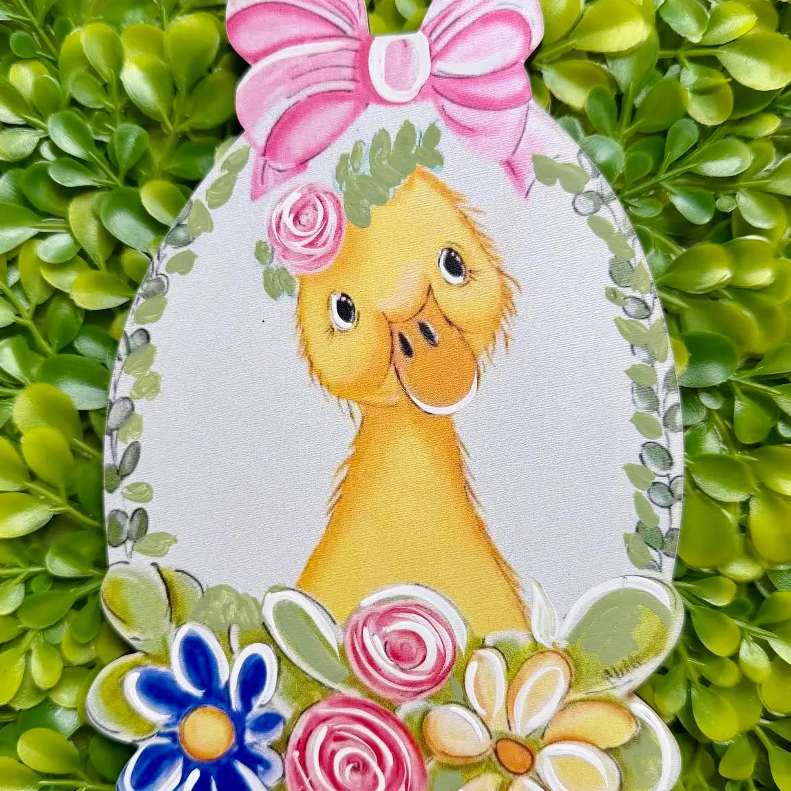 Wreath Attachment for the Boxwood: Easter Duck