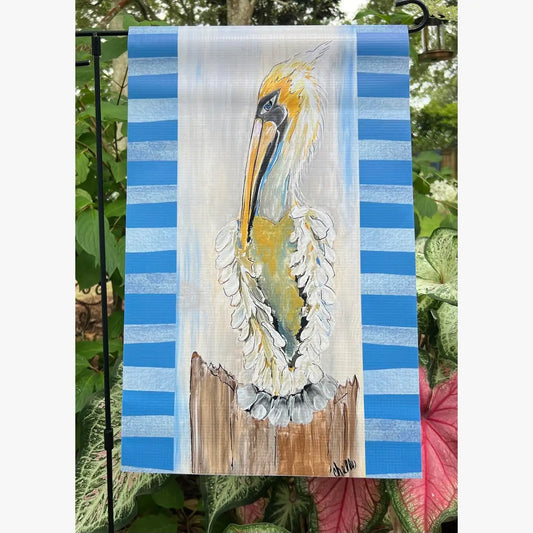 Garden Flag: Coastal Penelope the Pelican