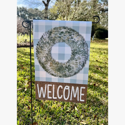 Garden Flag: Welcome Boxwood