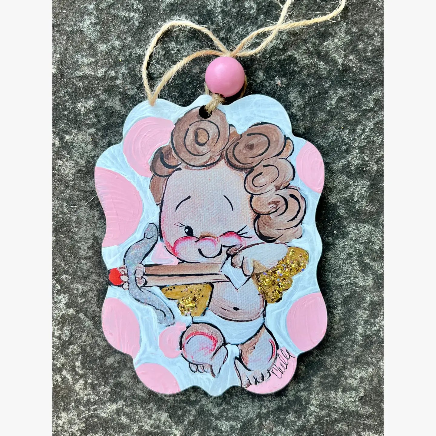 Valentine's Ornaments & Wreath Attachments: Cupid Kane