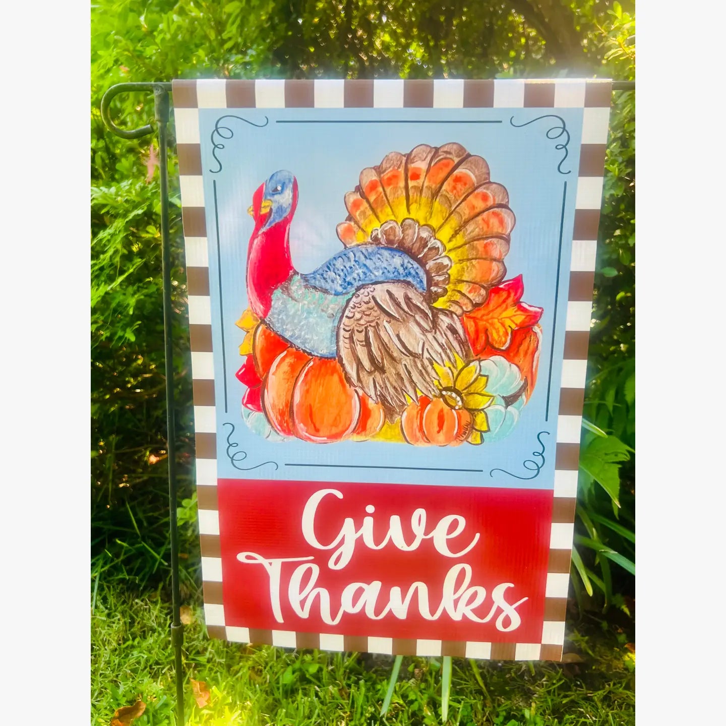 Garden Flag: Thanksgiving Turkey