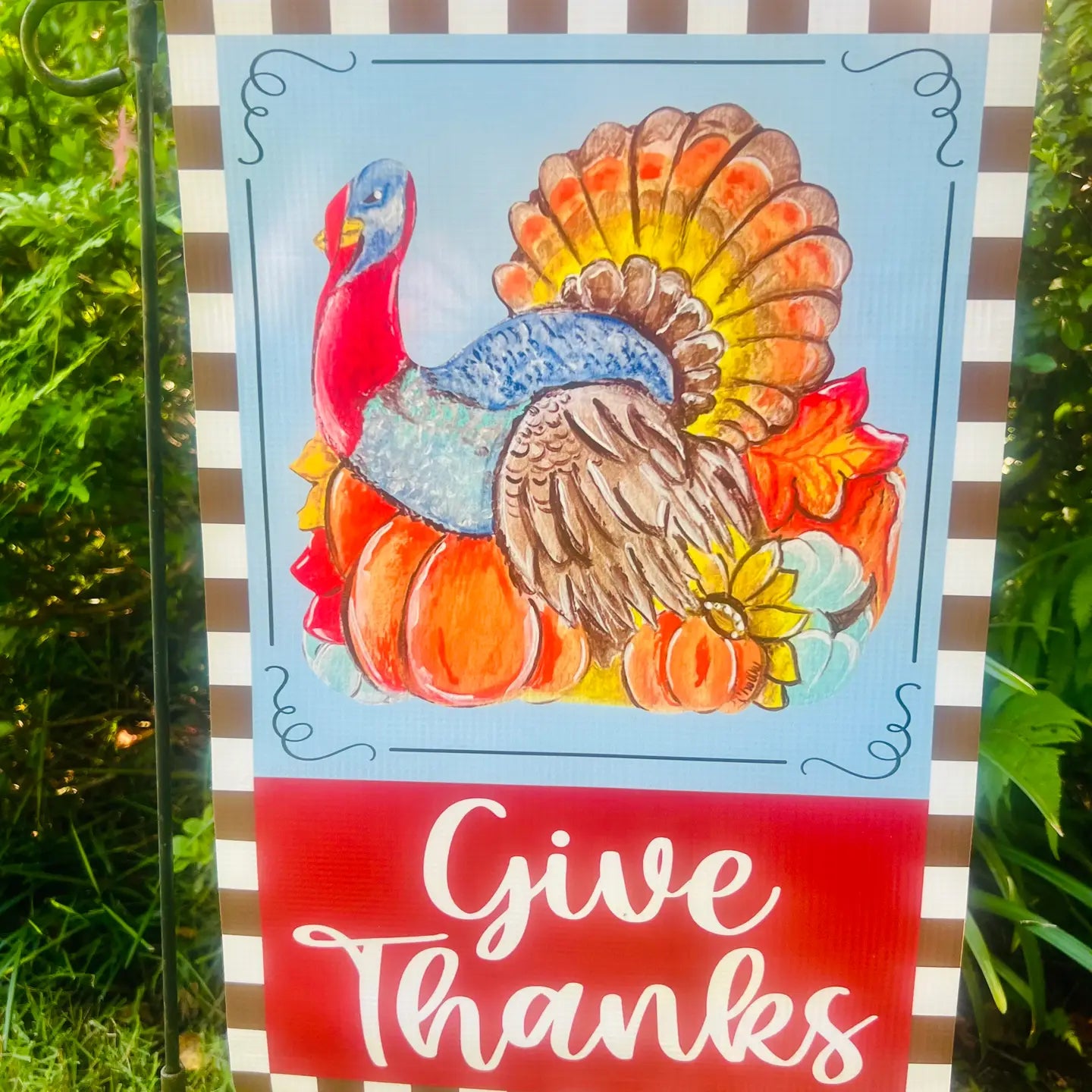 Garden Flag: Thanksgiving Turkey