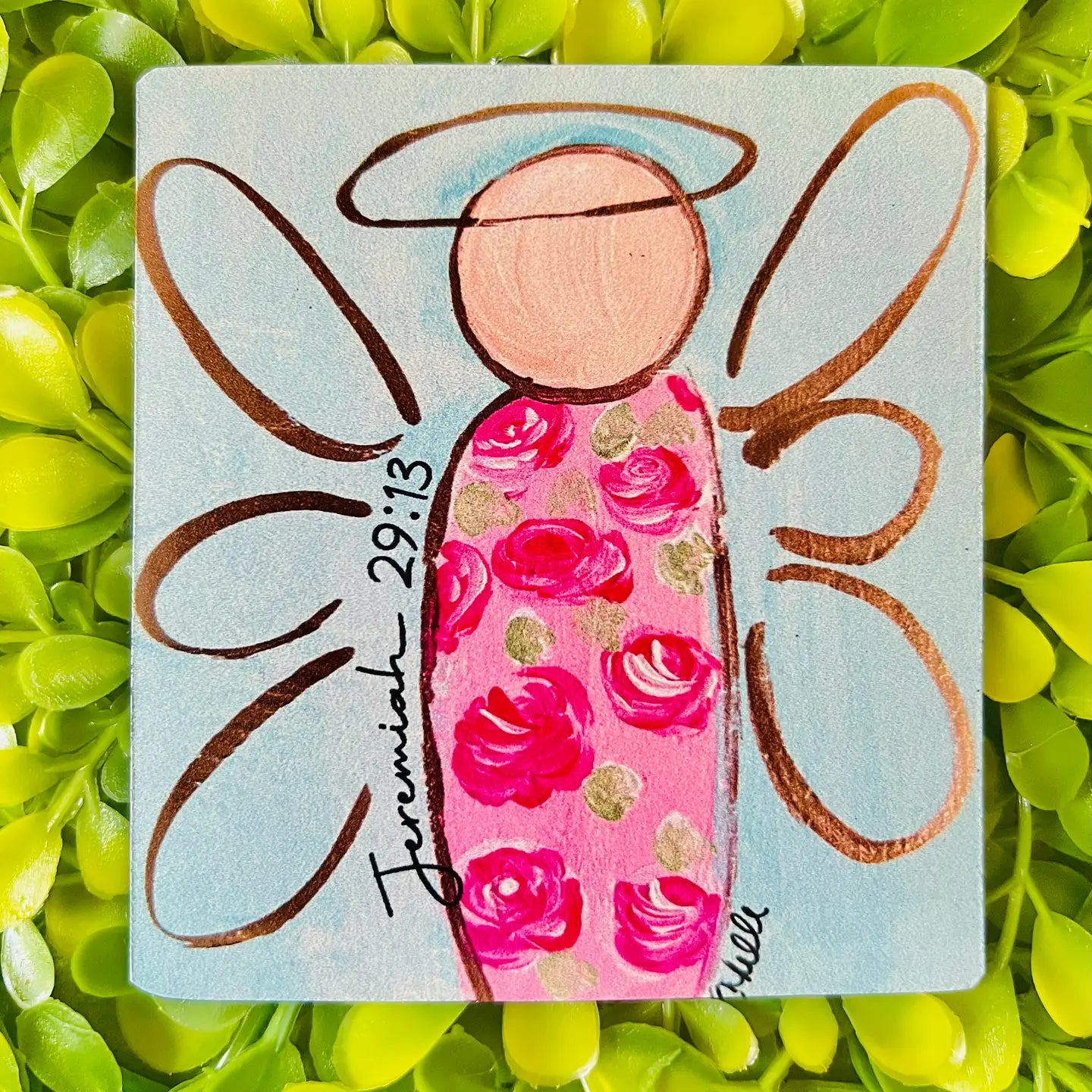 Vinyl Magnets:  Pink Angel