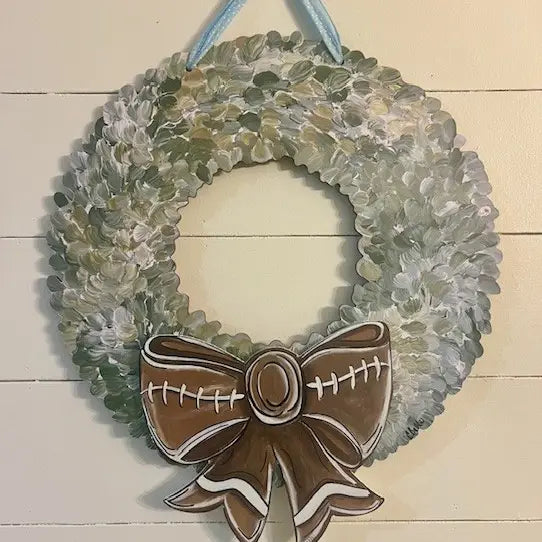 Interchangeable Boxwood Attachments: Football Bow