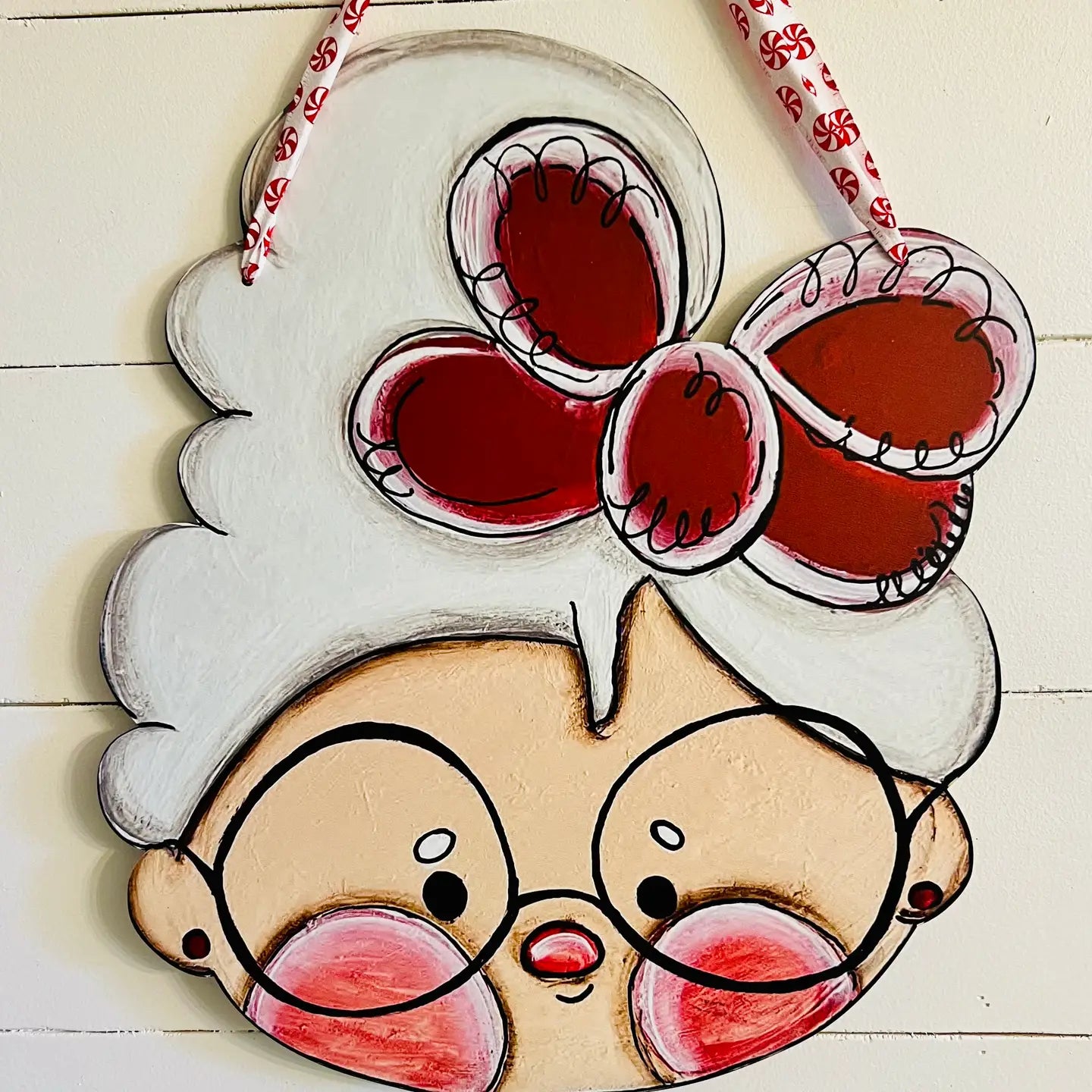 Door Hanger: Christmas, Mrs. Claus