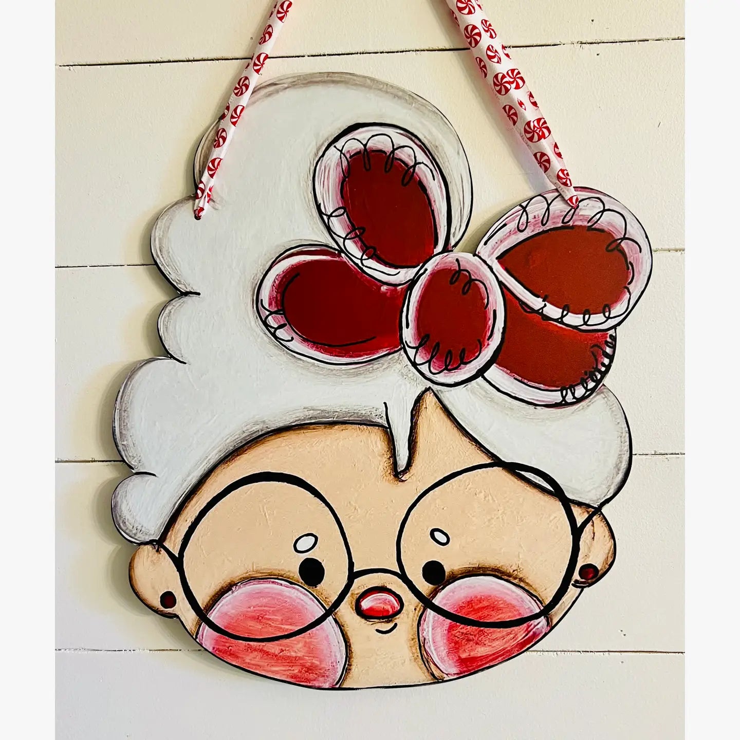 Door Hanger: Christmas, Mrs. Claus