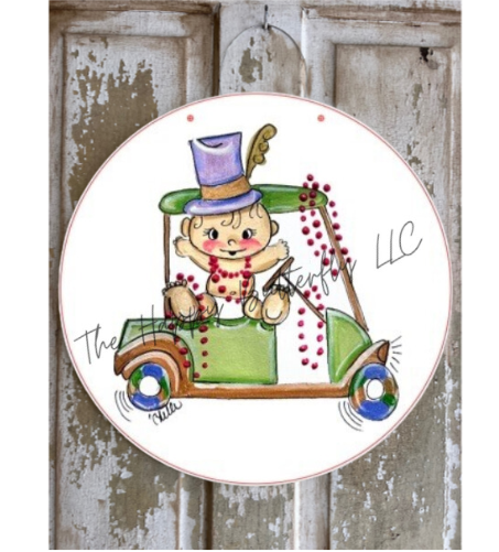 Mardi Gras Max: Custom Mardi Gras Door Hanger