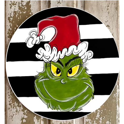 Christmas Grouch: Custom Christmas Door Hanger