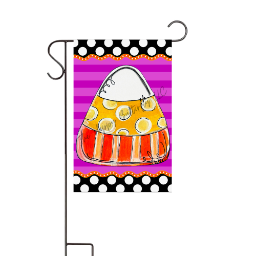 Polka Dot Candy Corn: Custom Halloween Flag