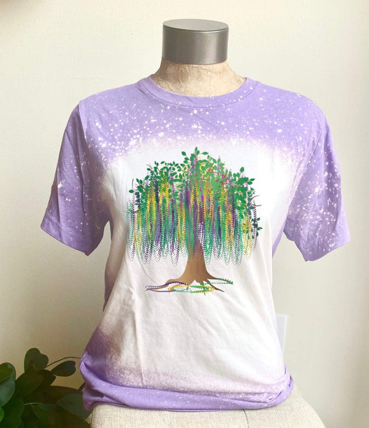 Mardi Gras Festive Tree - Shirts- Adult Size