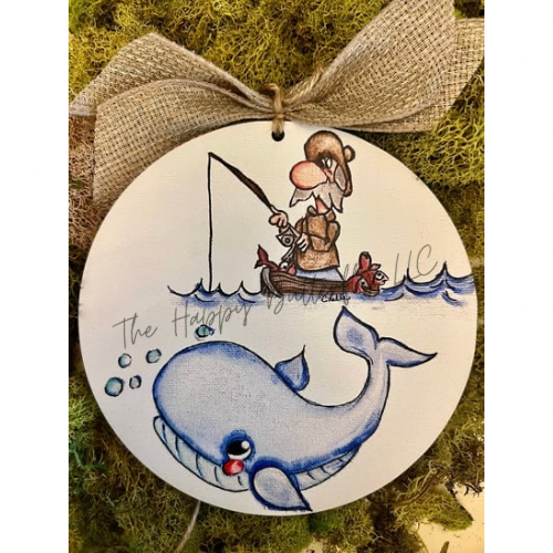 Jack, the Fisherman: Custom Christmas Ornament