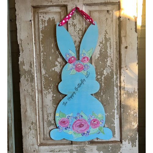 Rosie Blue: Custom Easter Door Hanger