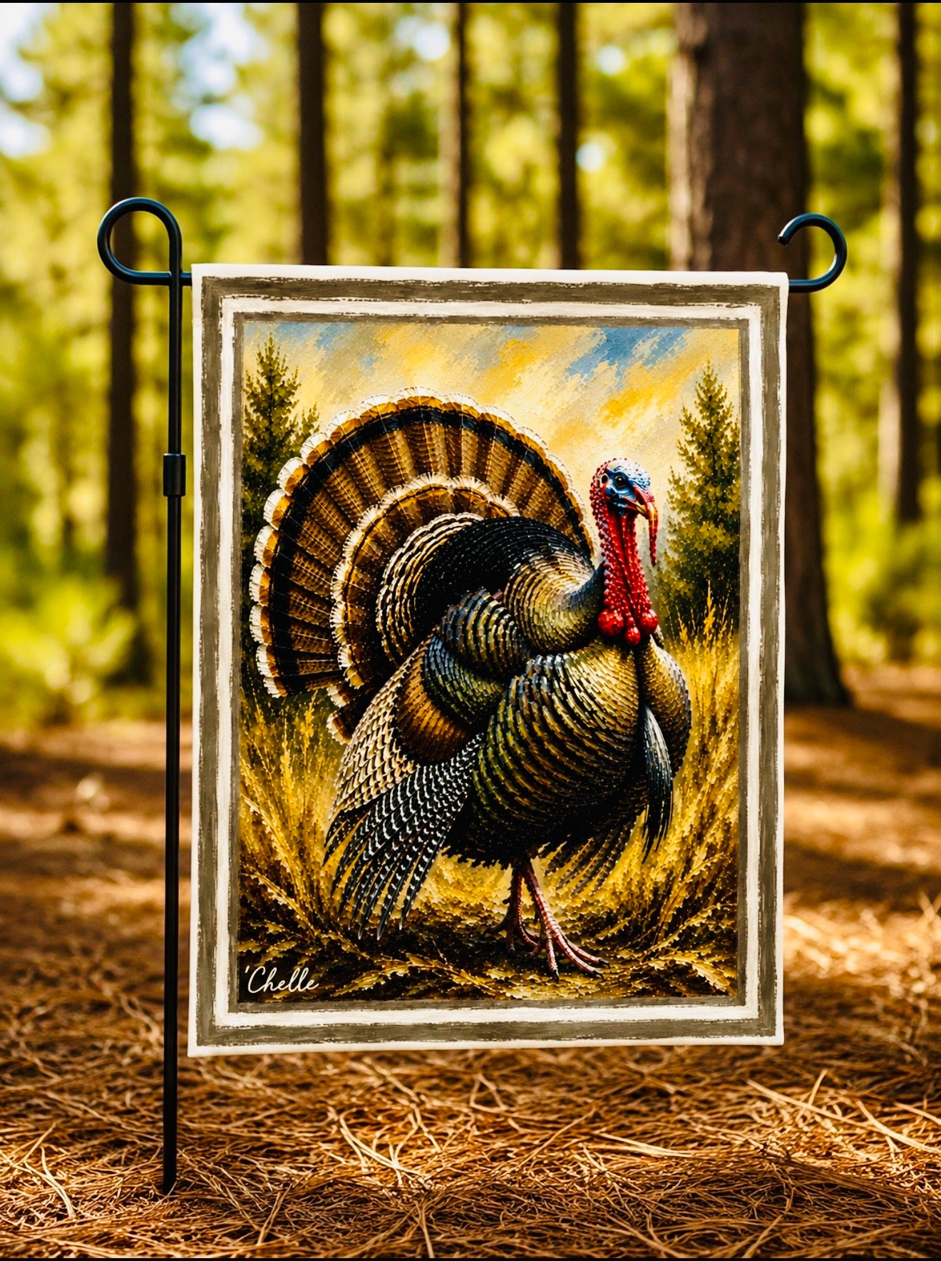 Garden Flag: Spring Turkey