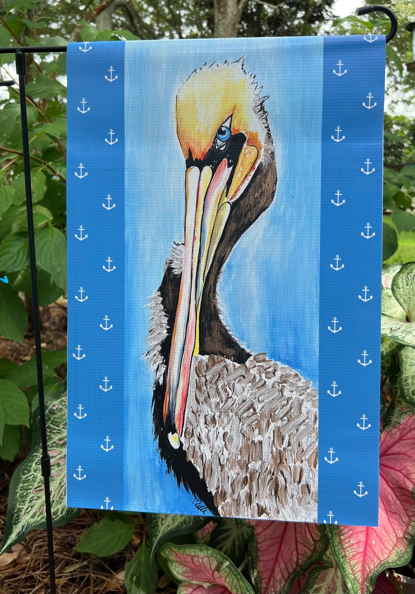 Pelican Petunia: Custom Design Flag