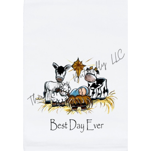 Best Day Ever: Custom Christmas Tea towel