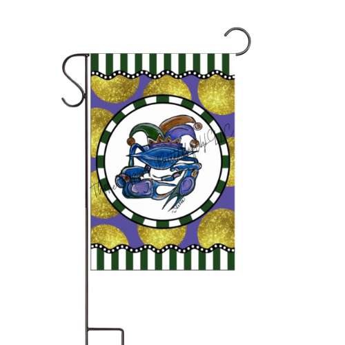 Krewe the Crab: Custom Mardi Gras Flag