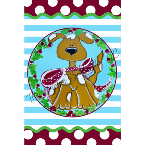 Puppy Dog: Custom Christmas Flag