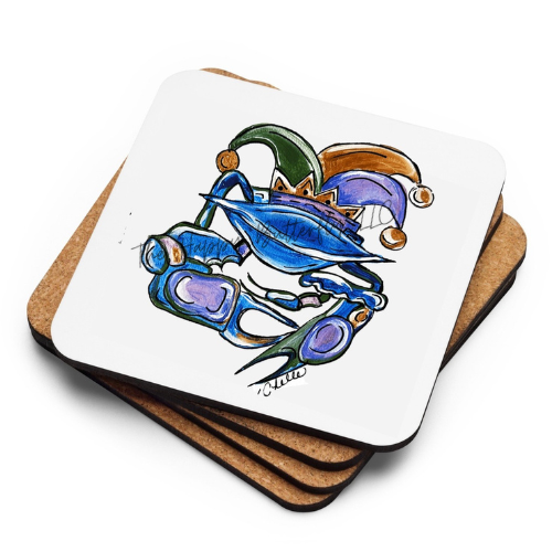 Krewe the Crab: Custom Mardi Gras Coasters