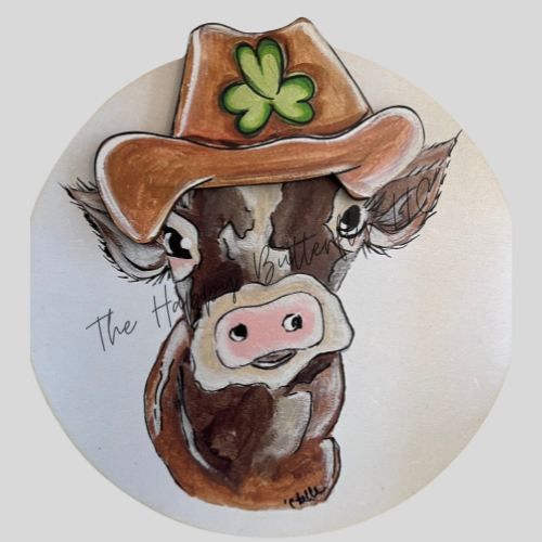 Lucky Cowboy Charm: Buttercup's Shamrock Cowboy Hat