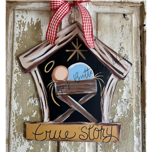 True Story: Custom Christmas Door Hanger