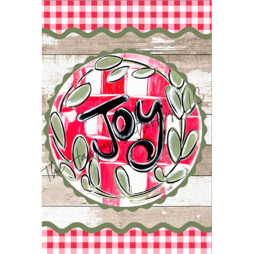 Joy: Custom Christmas Flag