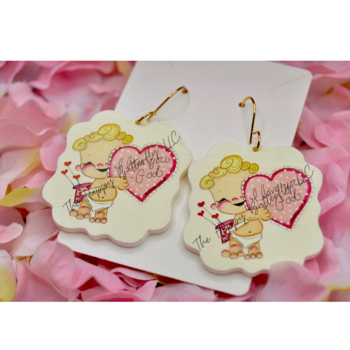 Cupid Kane: Custom Valentine Earrings