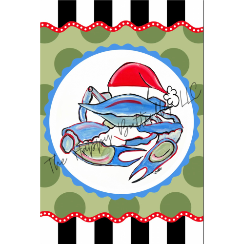 Santa Crab: Custom Christmas Flag