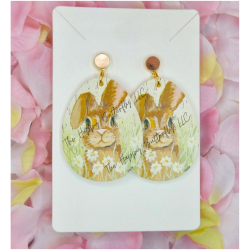 Watchful Wilbur: Custom Designed Bunny Earrings