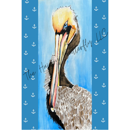 Pelican Petunia: Custom Design Flag
